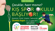 Kış Spor Okulları Açılıyor