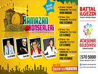 Ataşehir’de Ramazan konserleri başlıyor…