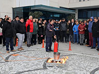 ATAŞEHİR BELEDİYESİ’NDE YANGIN TATBİKATI YAPILDI