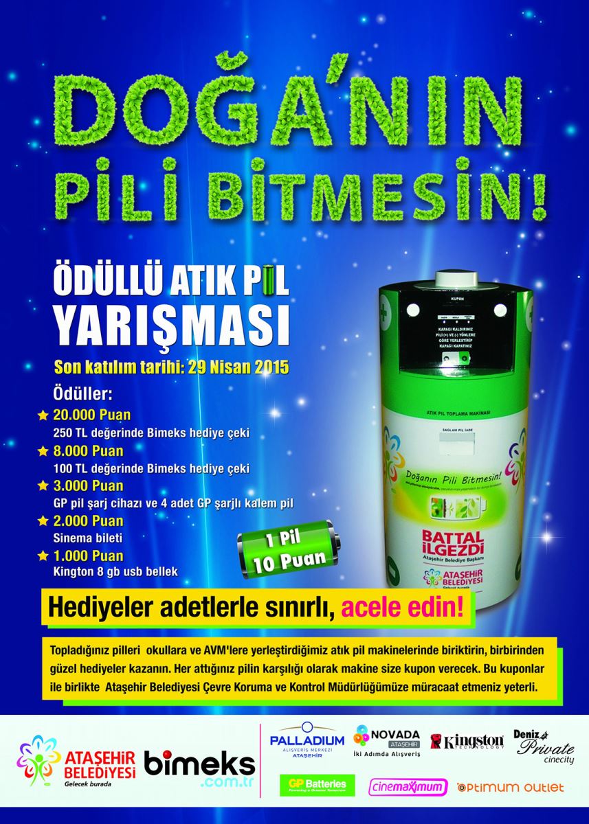 Atık Pil Toplama Yarışması yeniden başlıyor