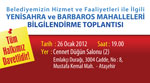 Battal İlgezdi; Yenisahra ve Barbaros Mahallelerinde