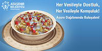 Ataşehir Belediyesi aşure dağıtıyor